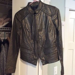 White House Black Market Moto Coat